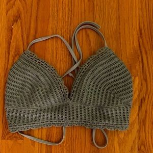 Hollister bikini crochet top